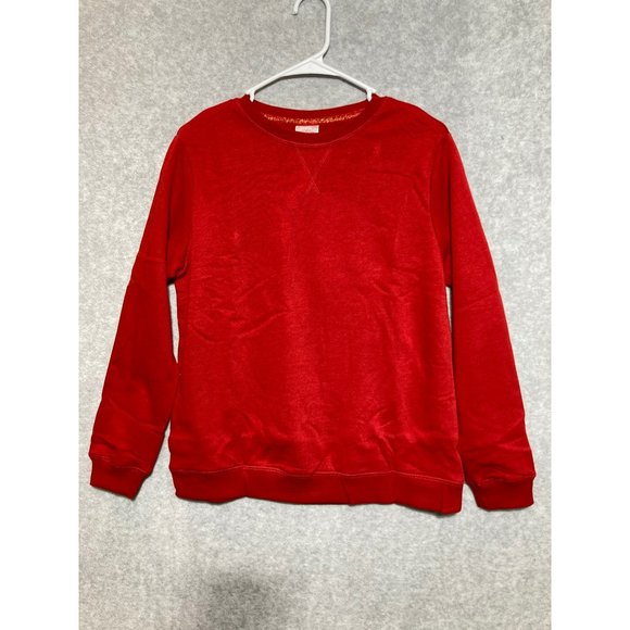 Wondershop Pajama 3pc Set Small Buffalo Check Shorts Red Sweatshirt Matching Bag - Picture 4 of 12